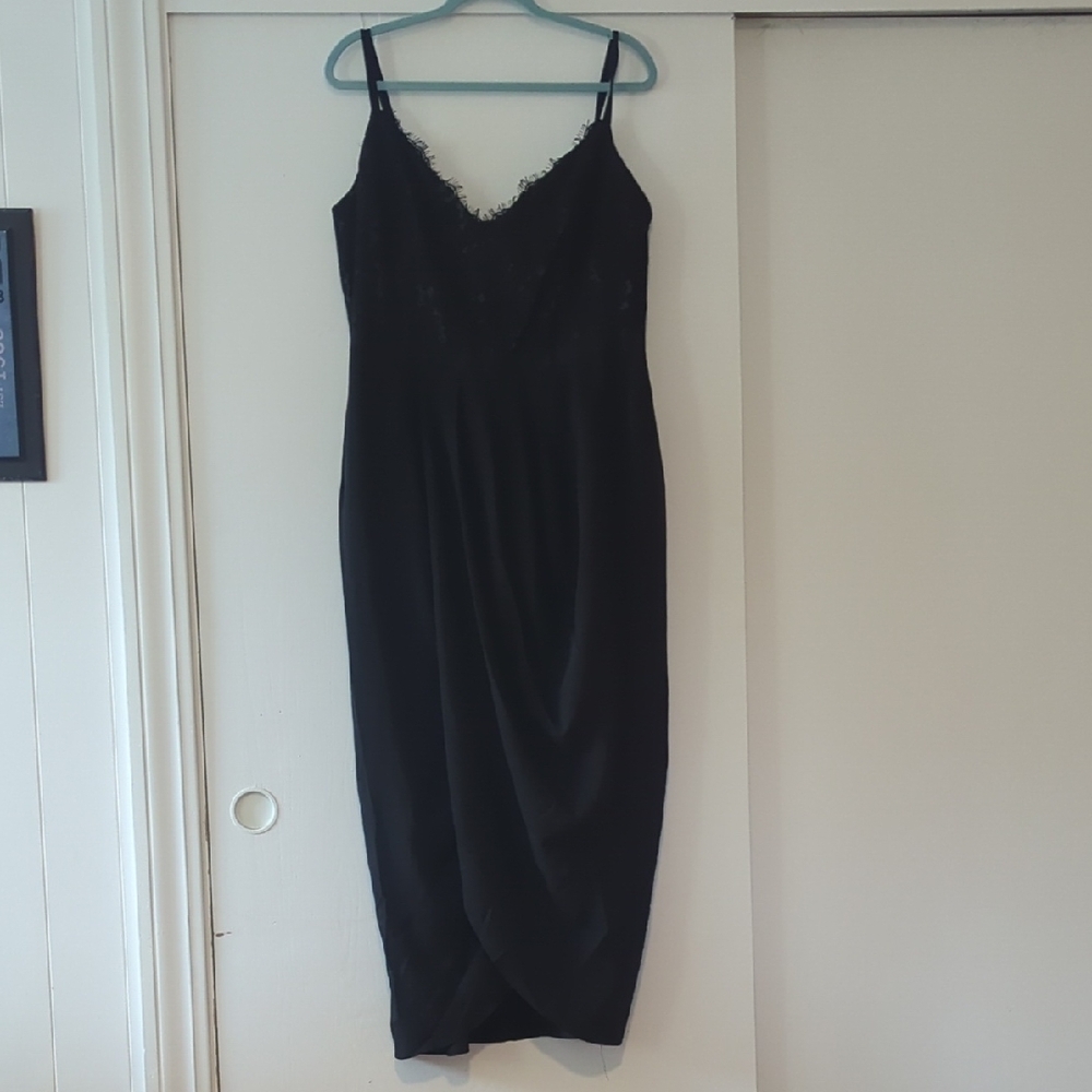 City Chic Elegant Black Lace Dress
